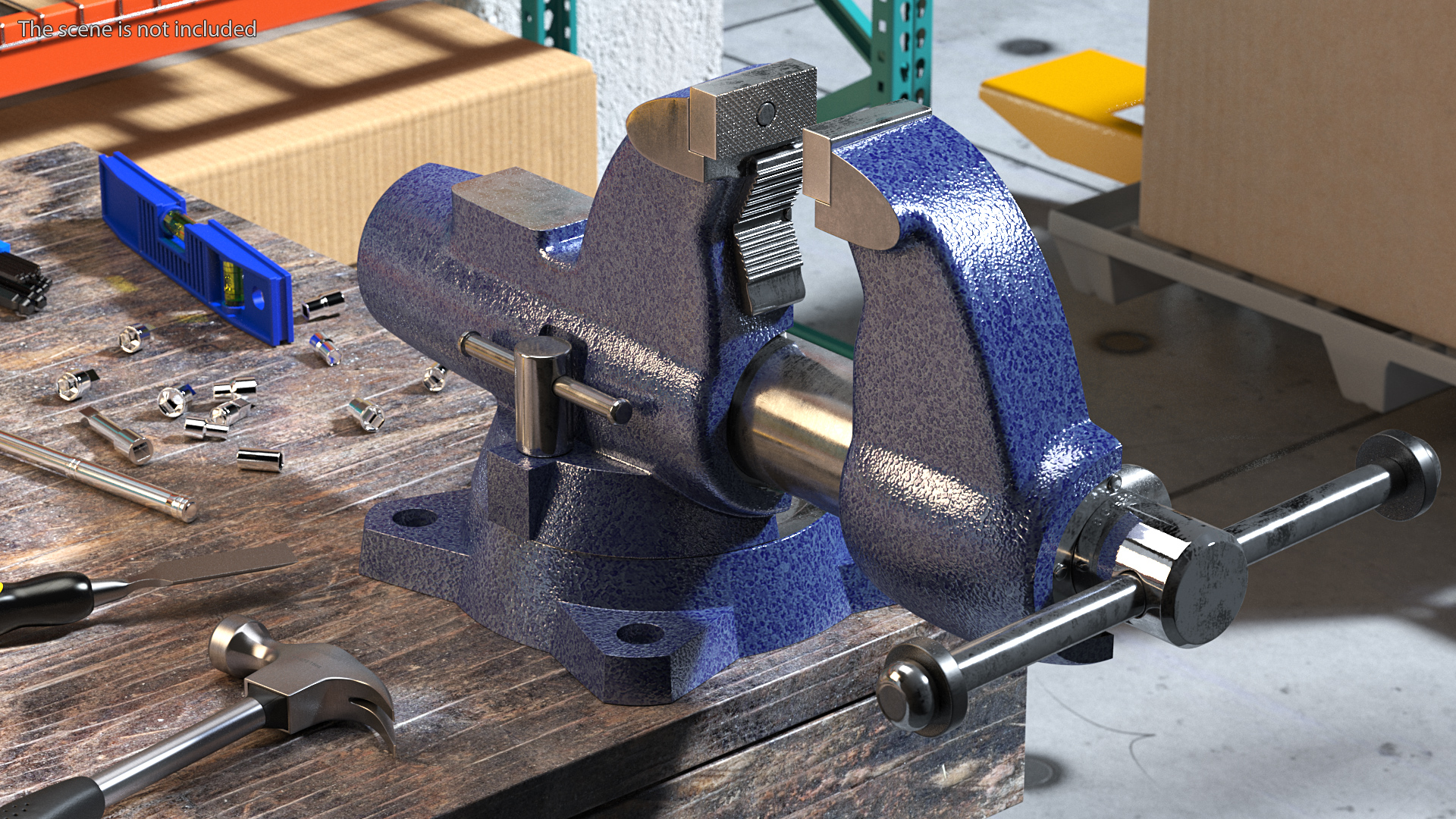 Bench Vise Cross Section 3D model