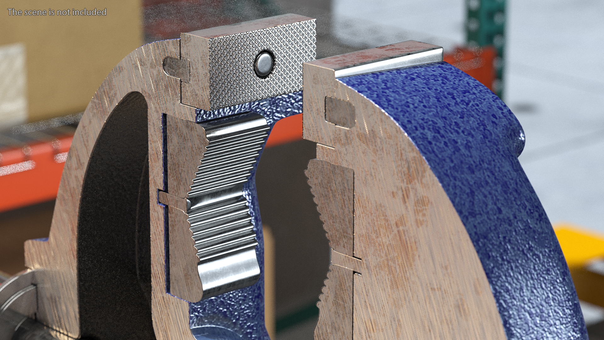 Bench Vise Cross Section 3D model