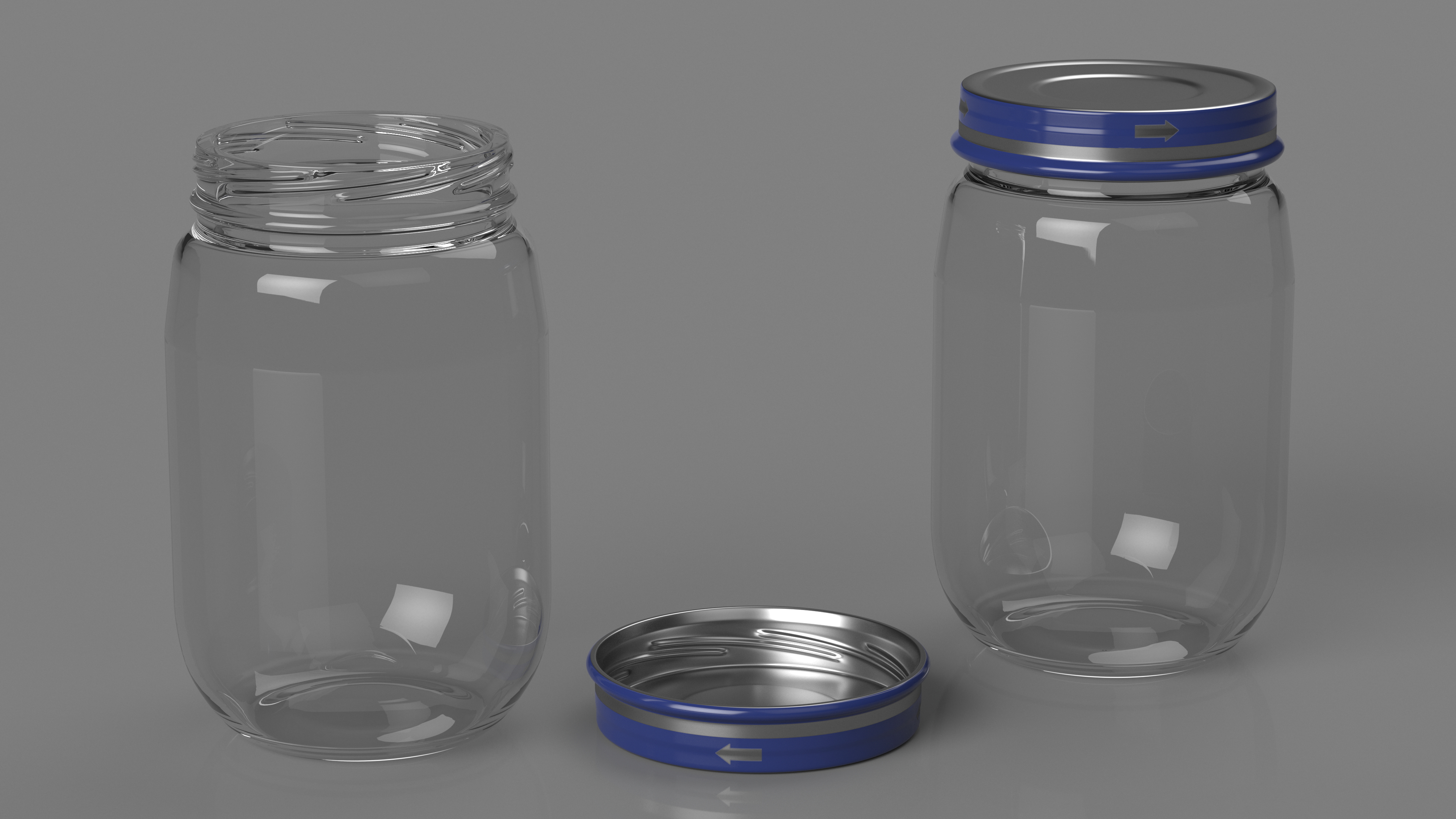 Baby Food Empty Jar 170g 3D model