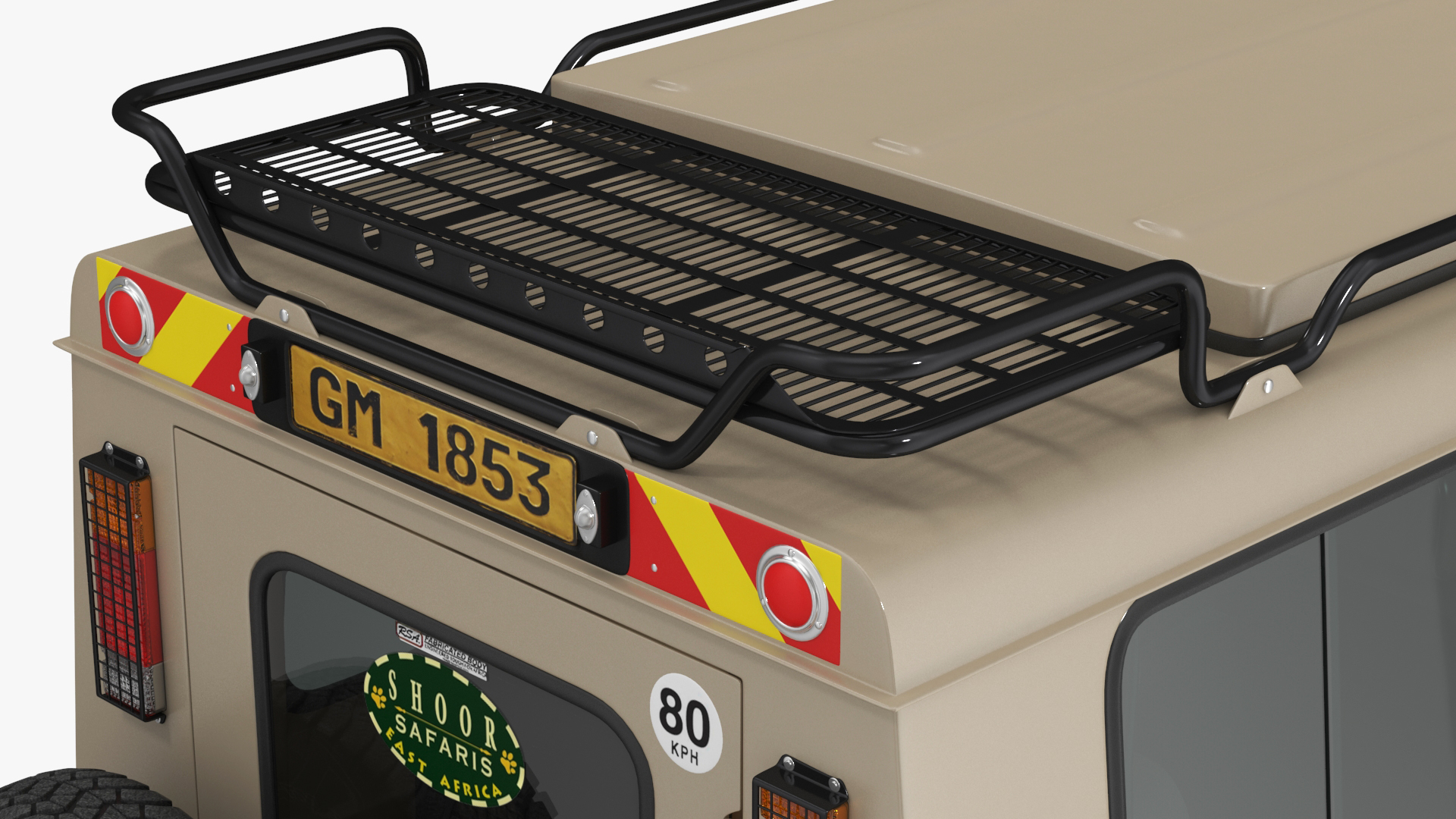 Toyota Land Cruiser Safari Beige Clean Simple Interior 3D model