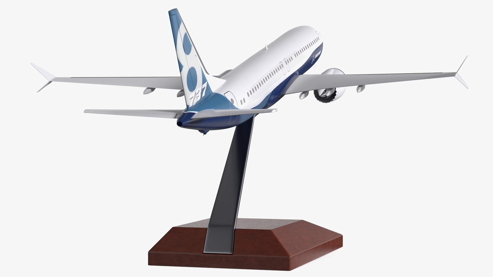 Boeing 737 Max 8 Scale Model with Stand 3D model