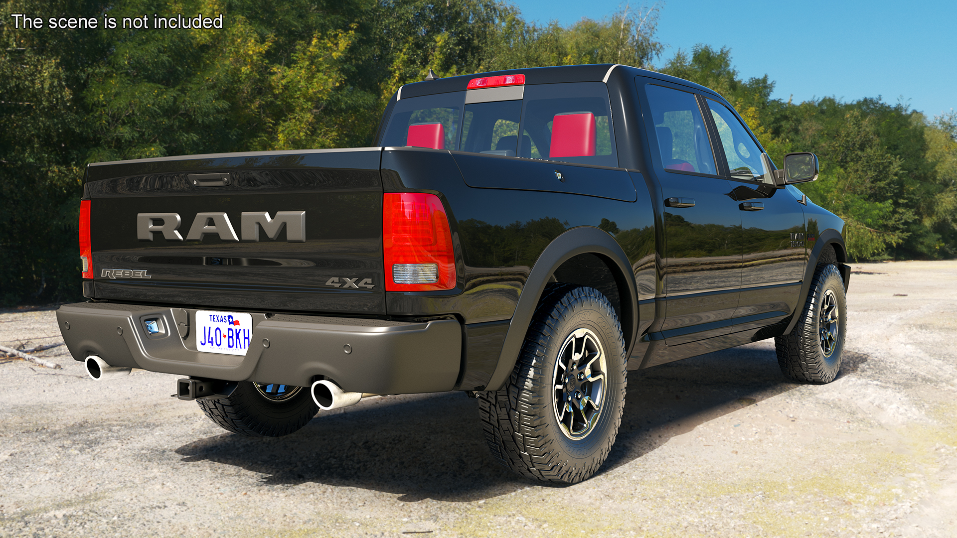 RAM 1500 Pickup Truck Simple Interior 3D