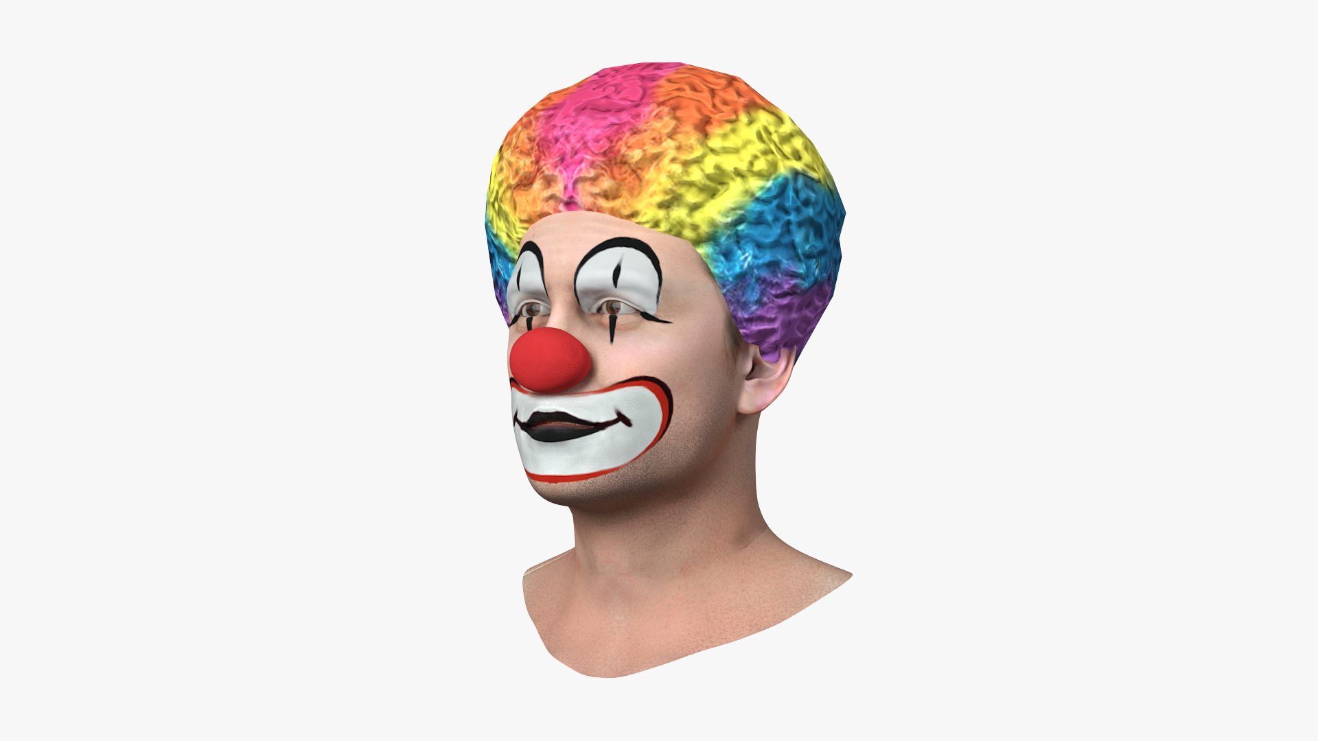 3D Funny Clown Head