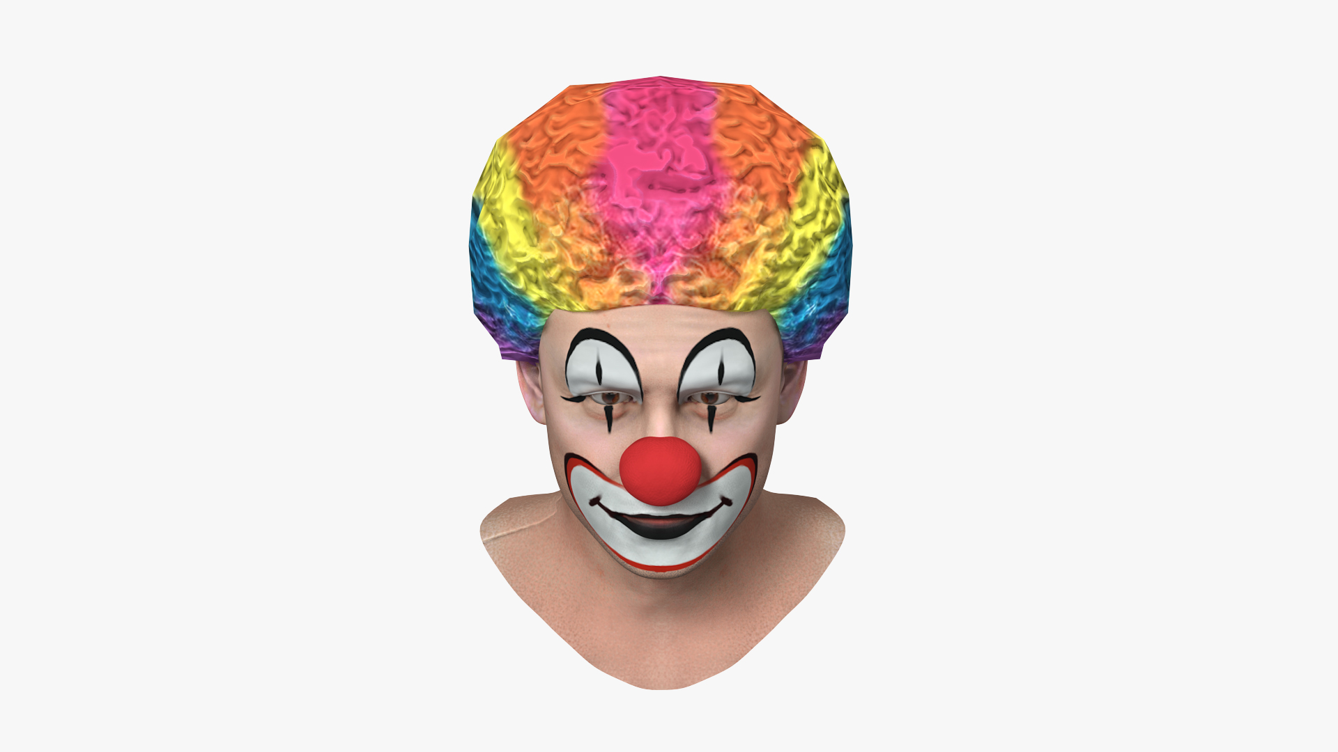 3D Funny Clown Head