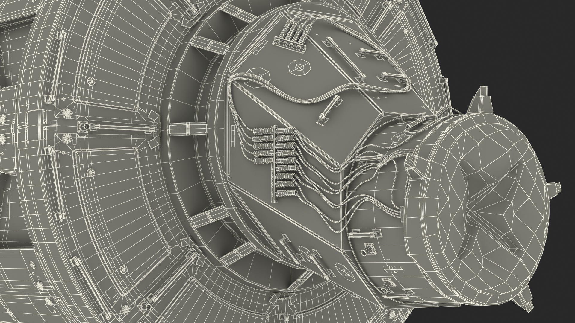 3D ISS Module Tranquility Node 3 with Cupola Module model