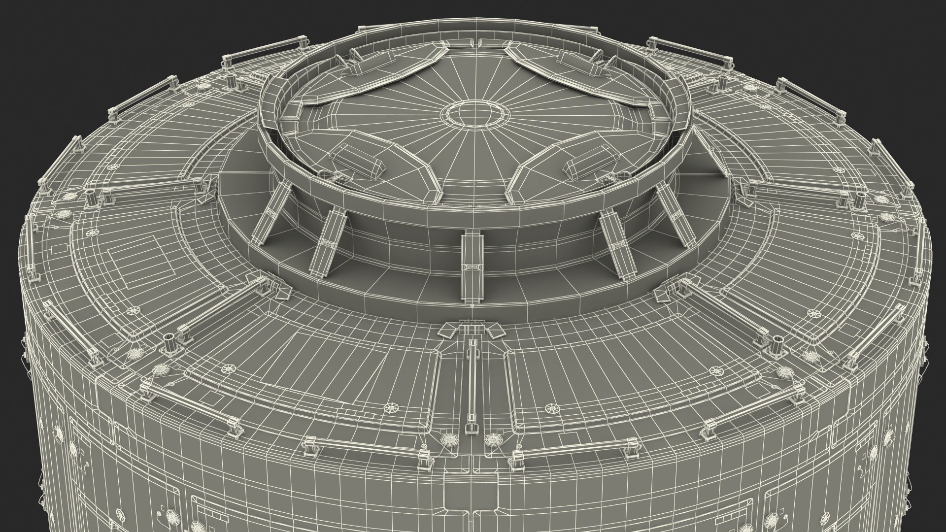 3D ISS Module Tranquility Node 3 with Cupola Module model