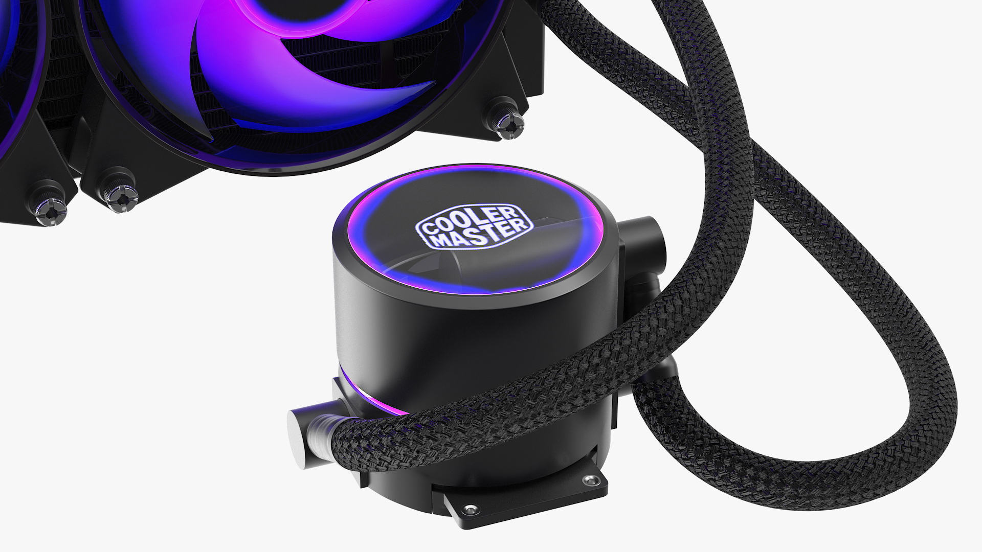 3D Cooler Master MasterLiquid Pro CPU Liquid Cooler model