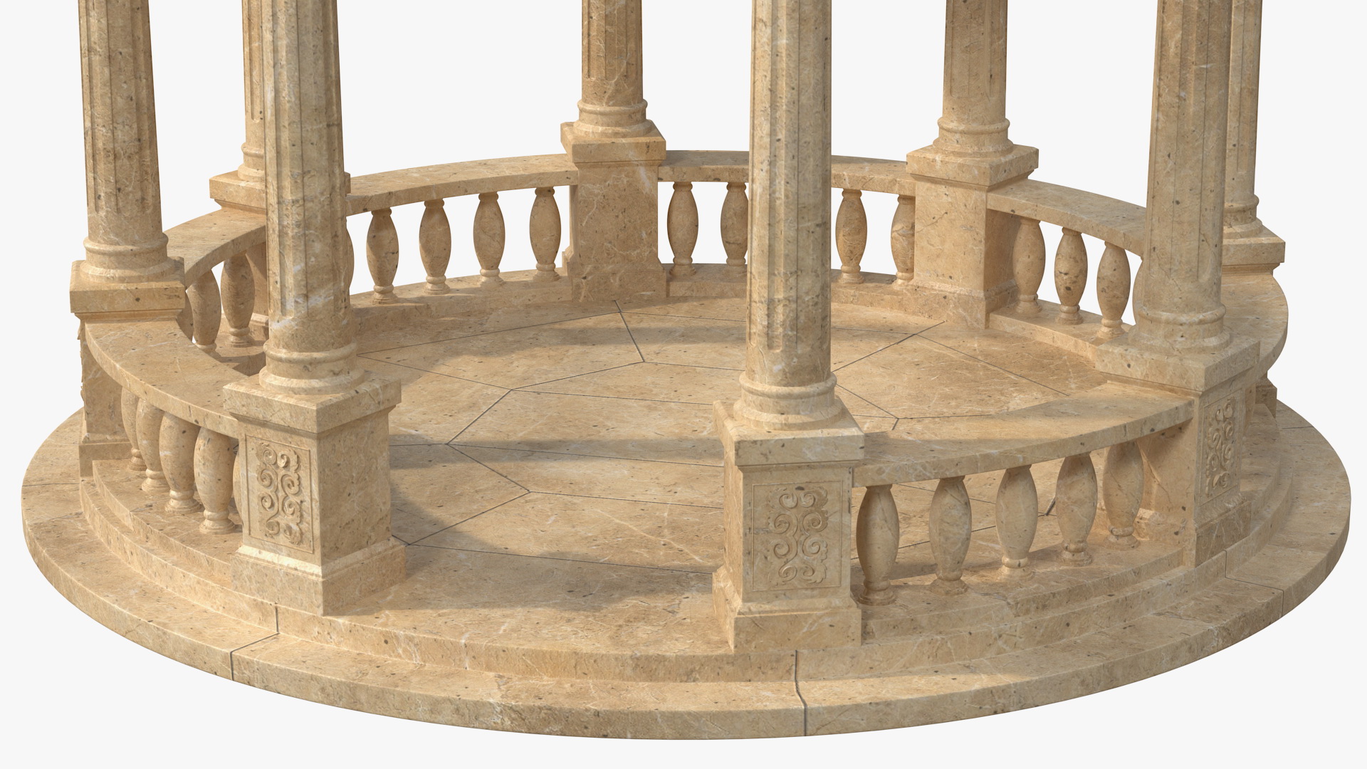 Stone Gazebo 3D