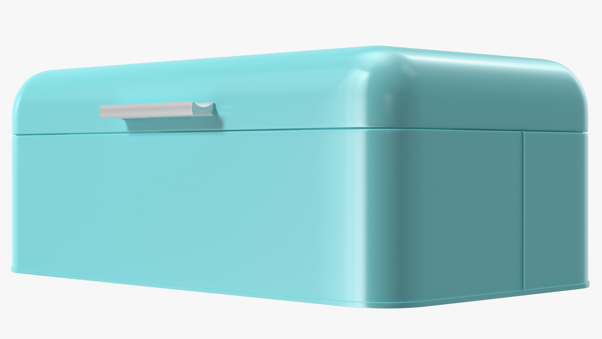 3D Metal Bread Bin Blue Clean