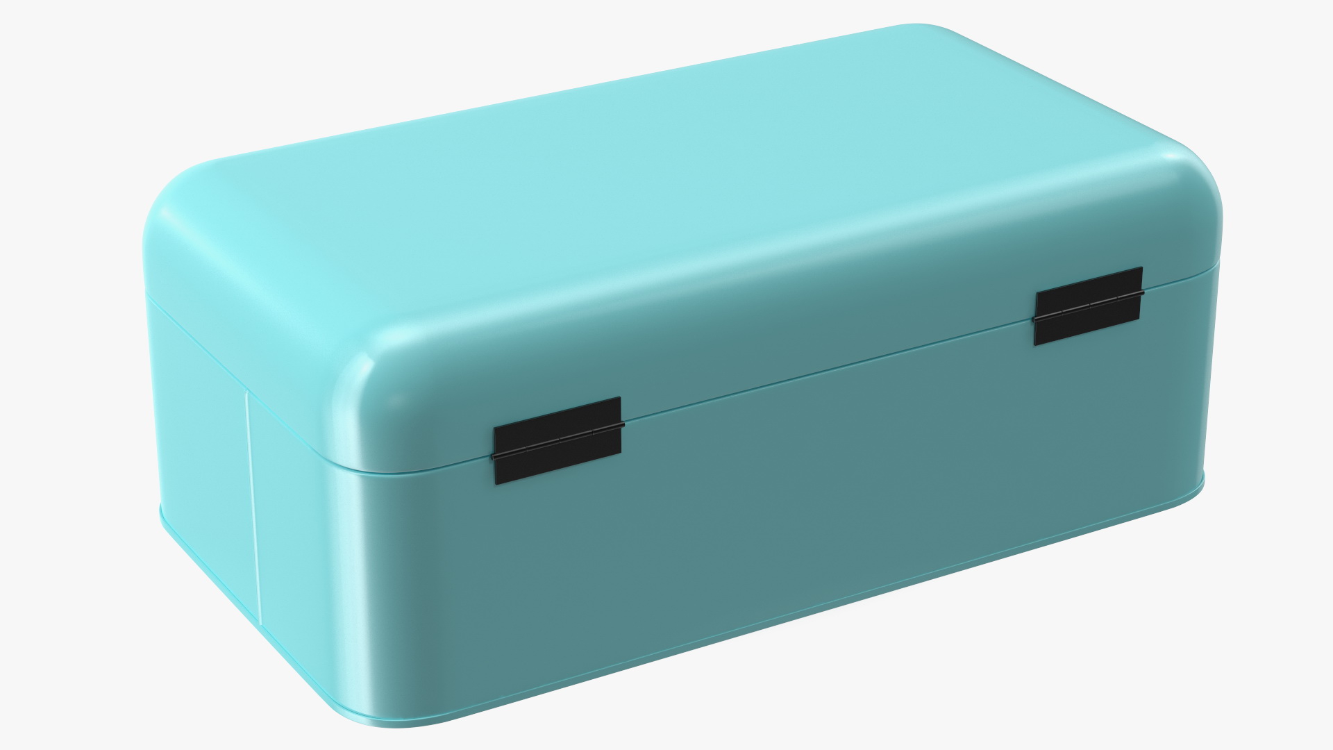 3D Metal Bread Bin Blue Clean