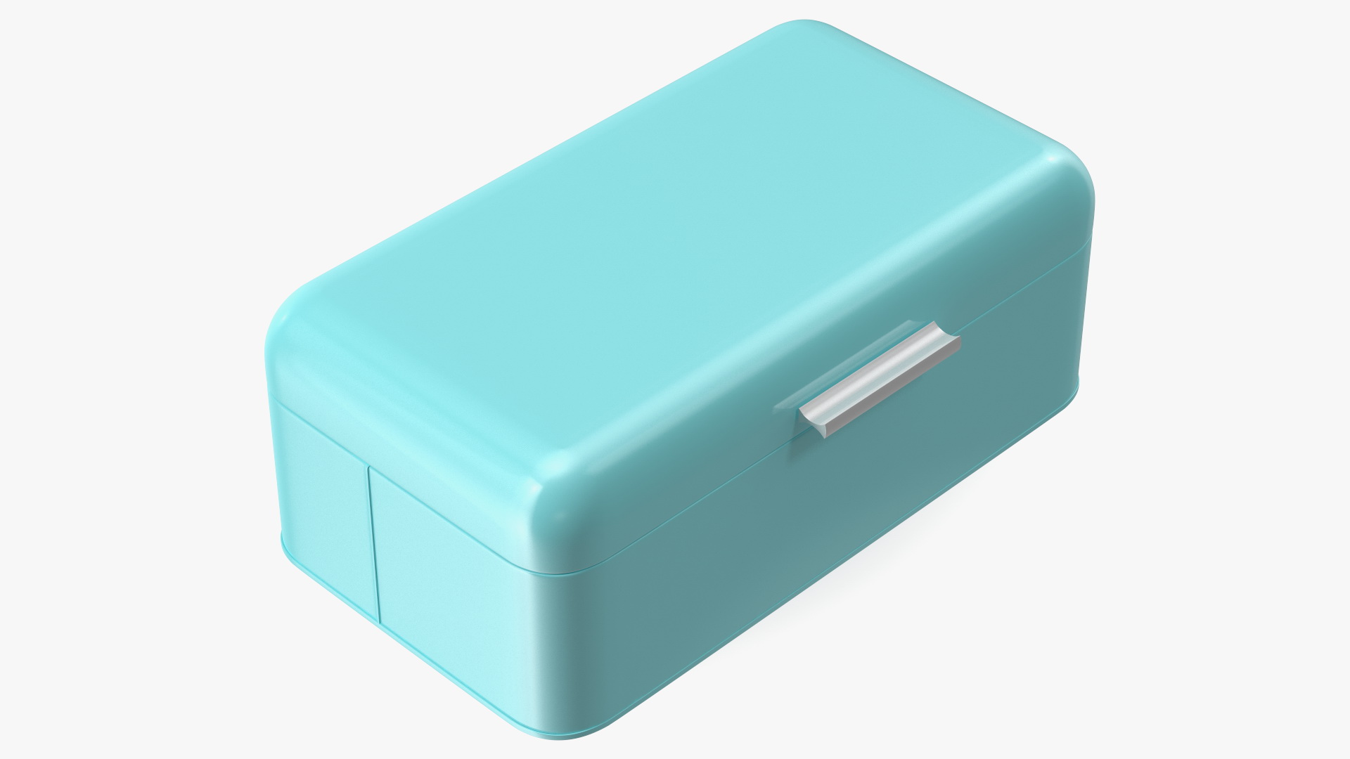 3D Metal Bread Bin Blue Clean