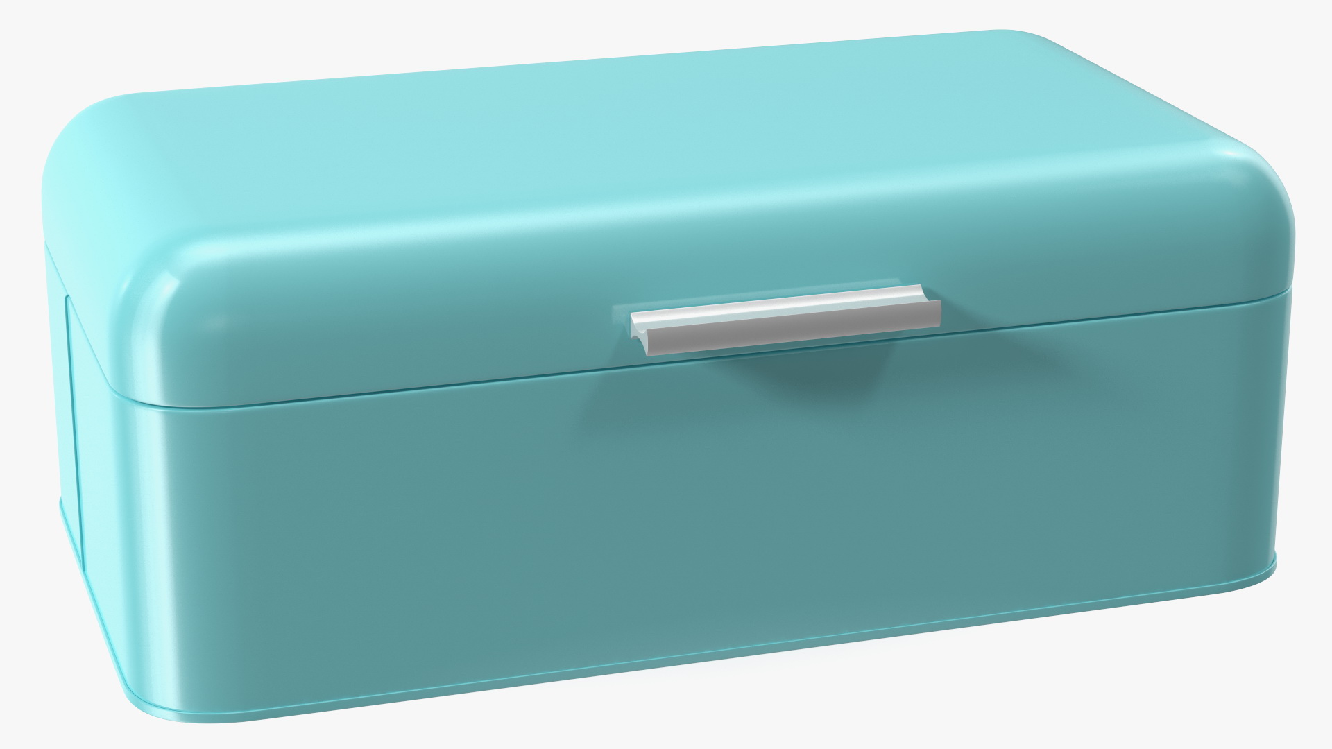 3D Metal Bread Bin Blue Clean