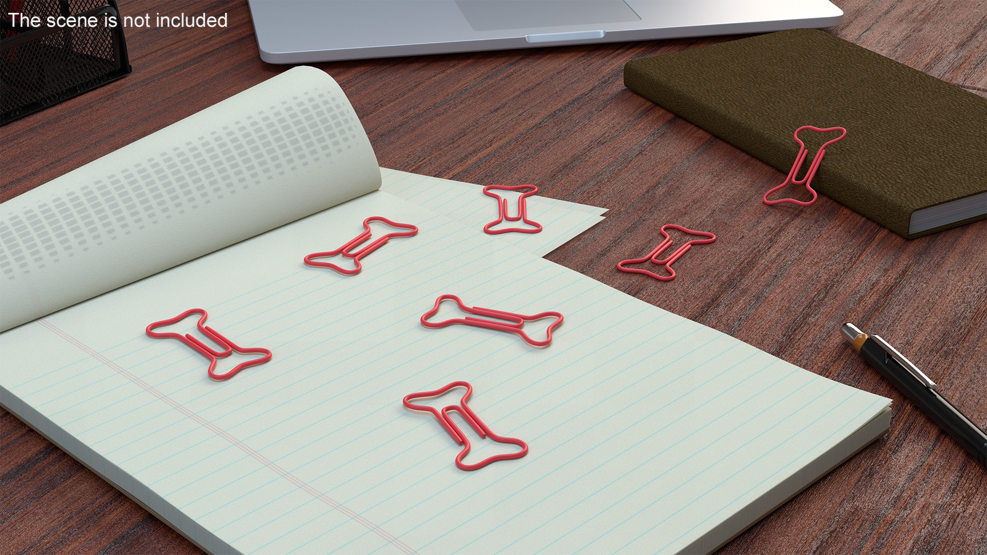 Bone Shaped Paper Clip 3D