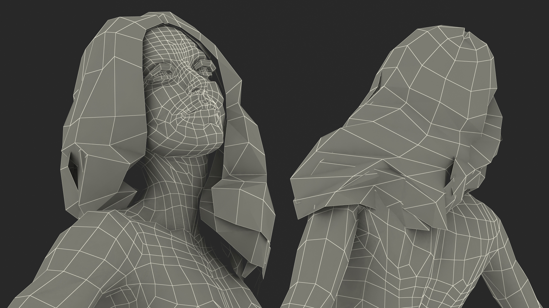 Nude Woman Rigged 3D