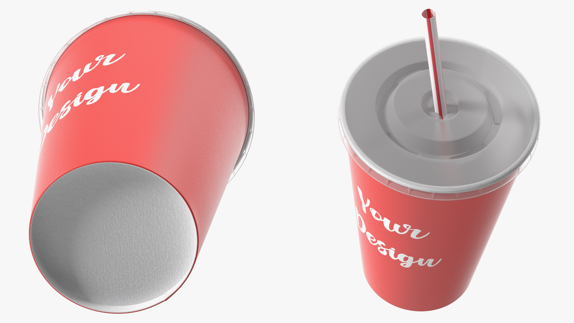 3D Drink Cup Red model