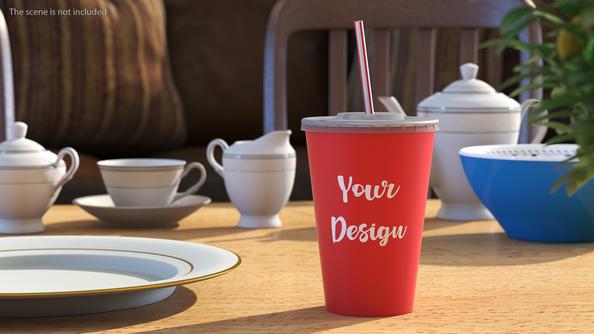 3D Drink Cup Red model