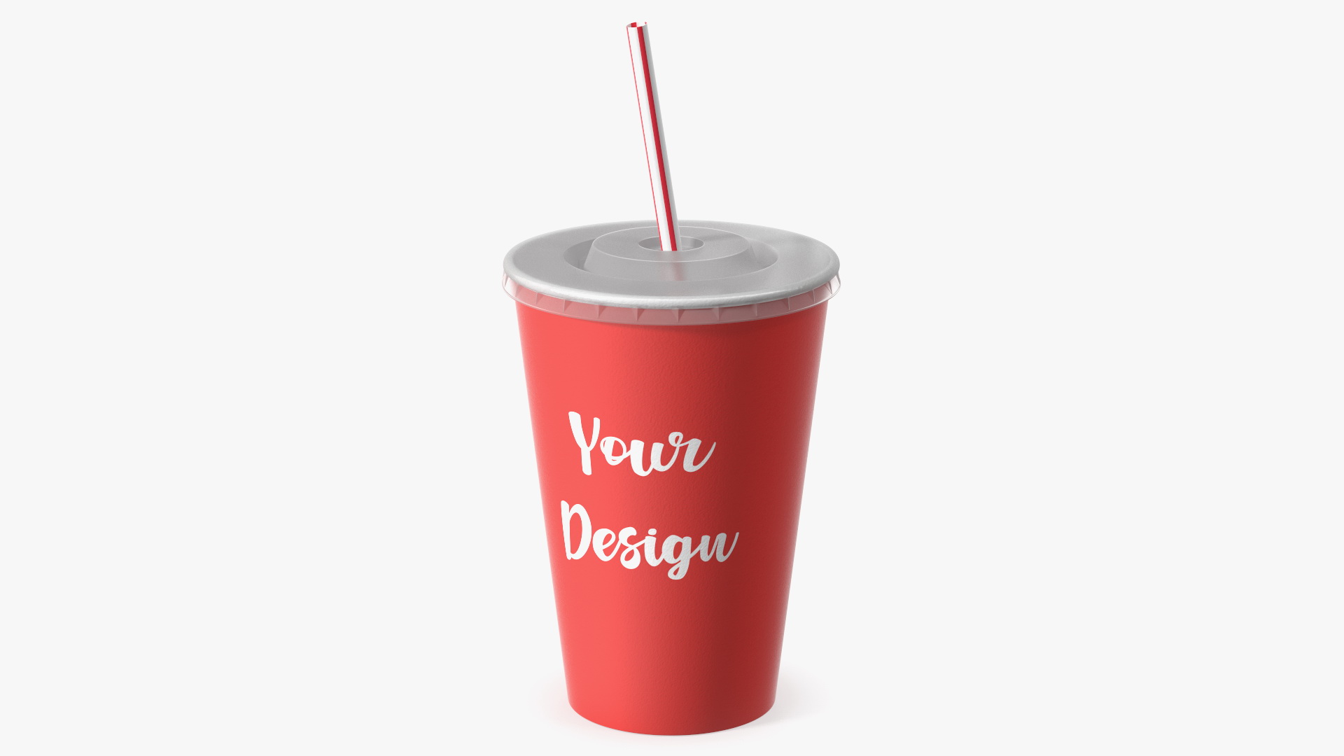 3D Drink Cup Red model