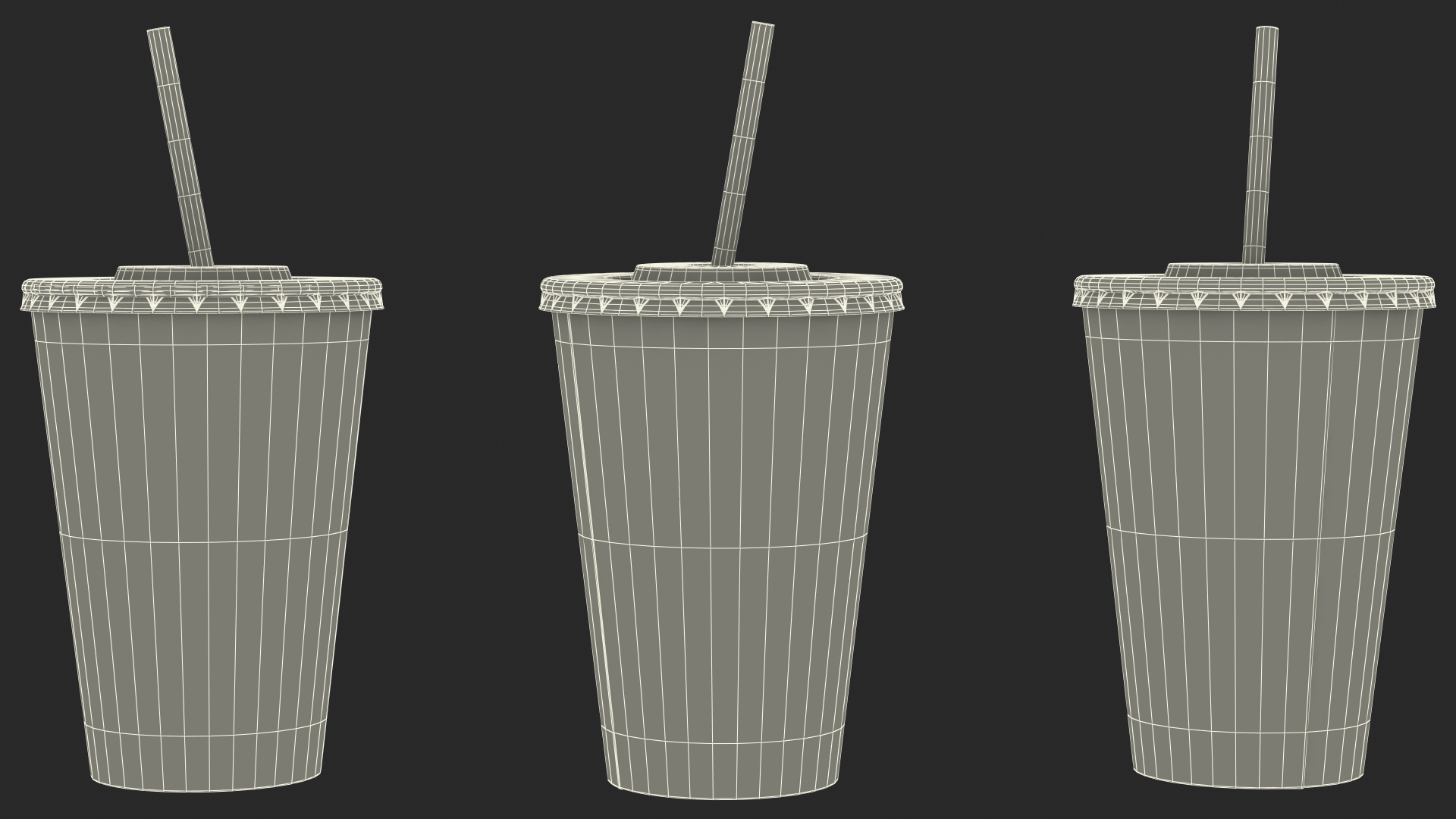 3D Drink Cup Red model