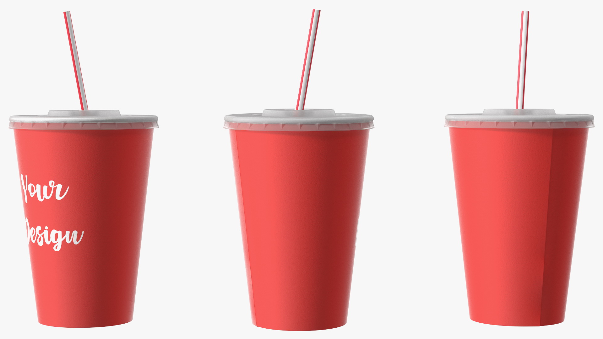 3D Drink Cup Red model