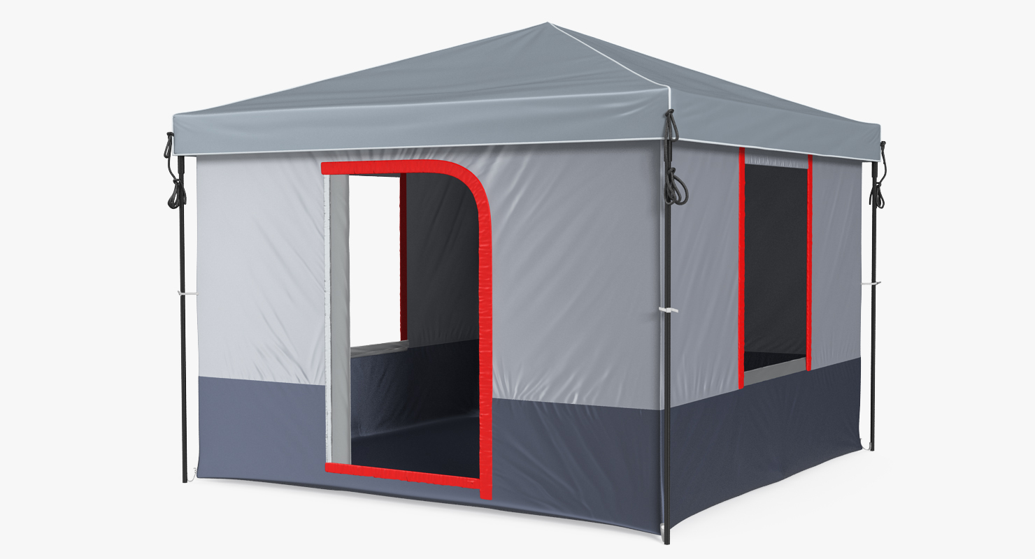 4 Person Cabin Camping Family Tent 3D model