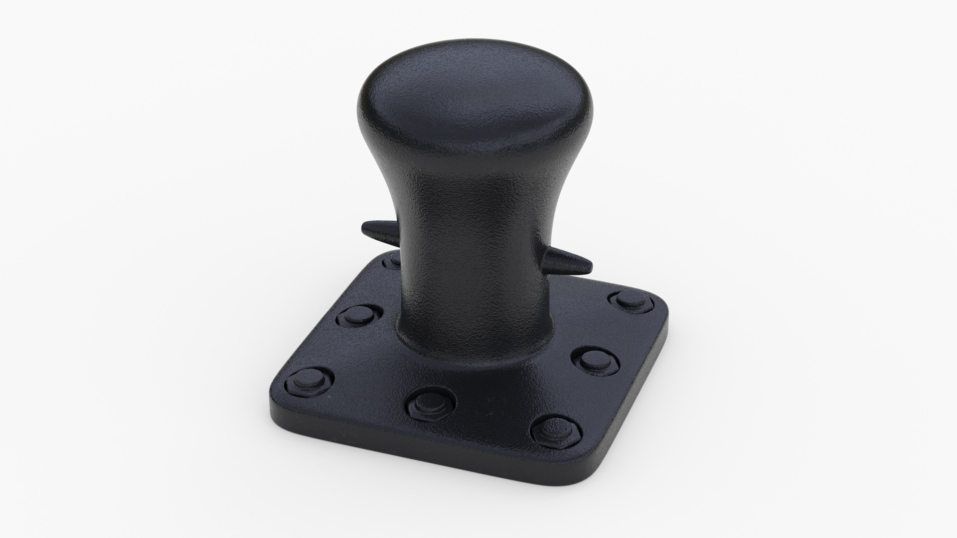 3D Mooring Bollard Black