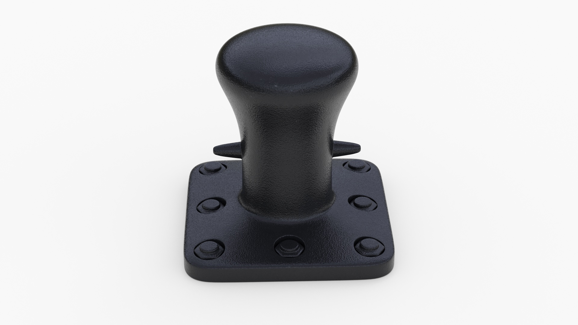 3D Mooring Bollard Black