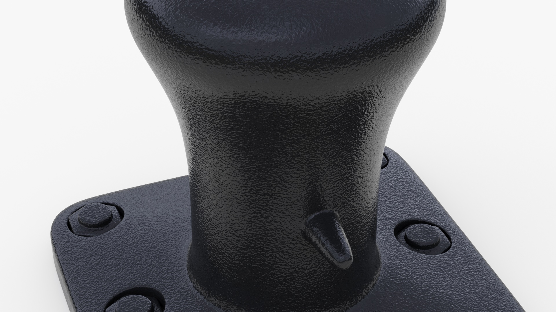 3D Mooring Bollard Black