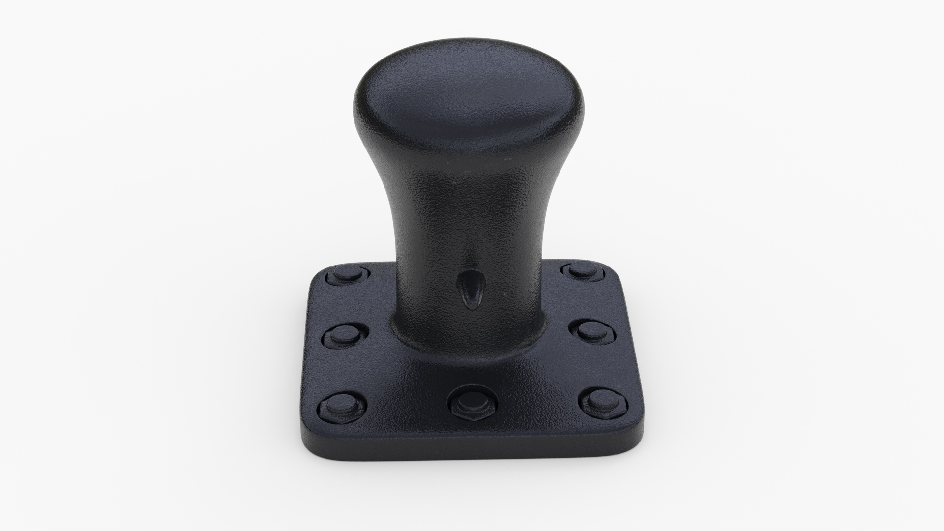 3D Mooring Bollard Black