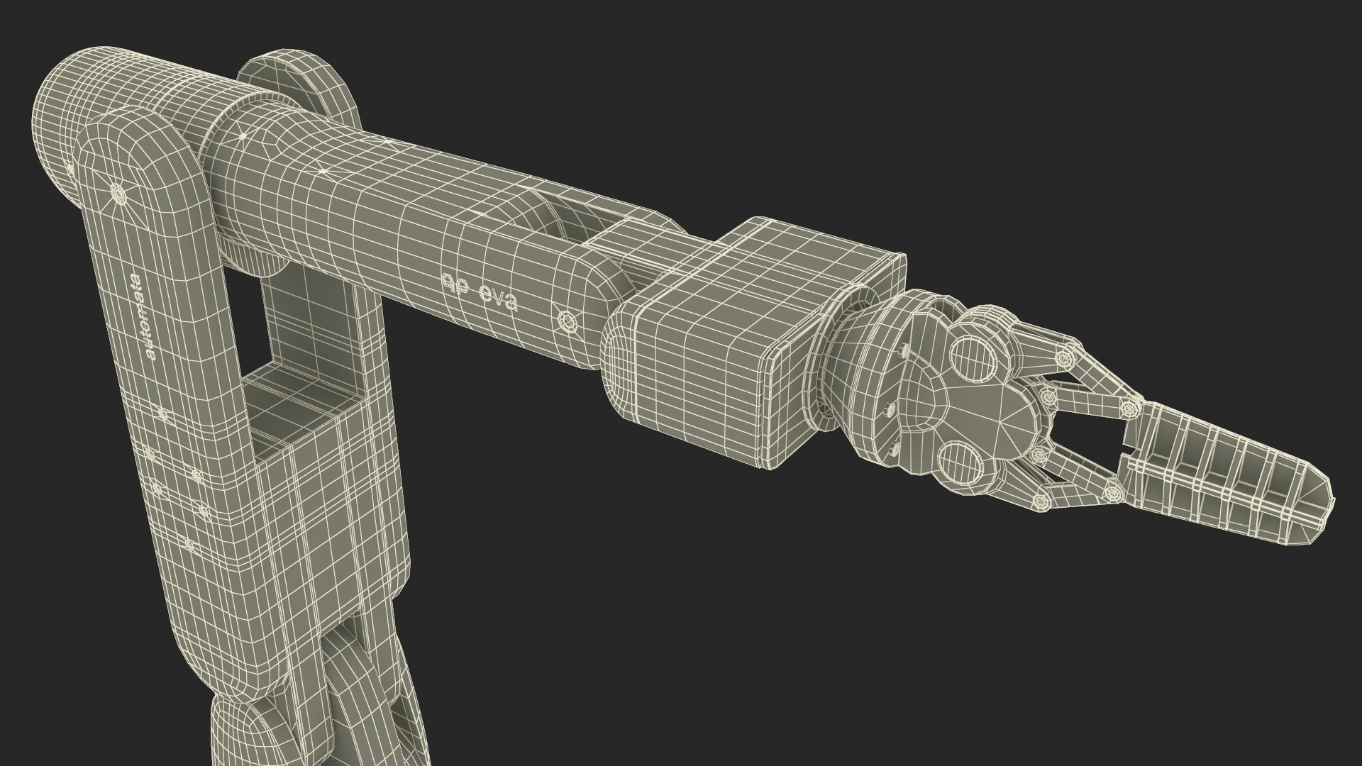 EVA Industrial Robot Rigged 3D