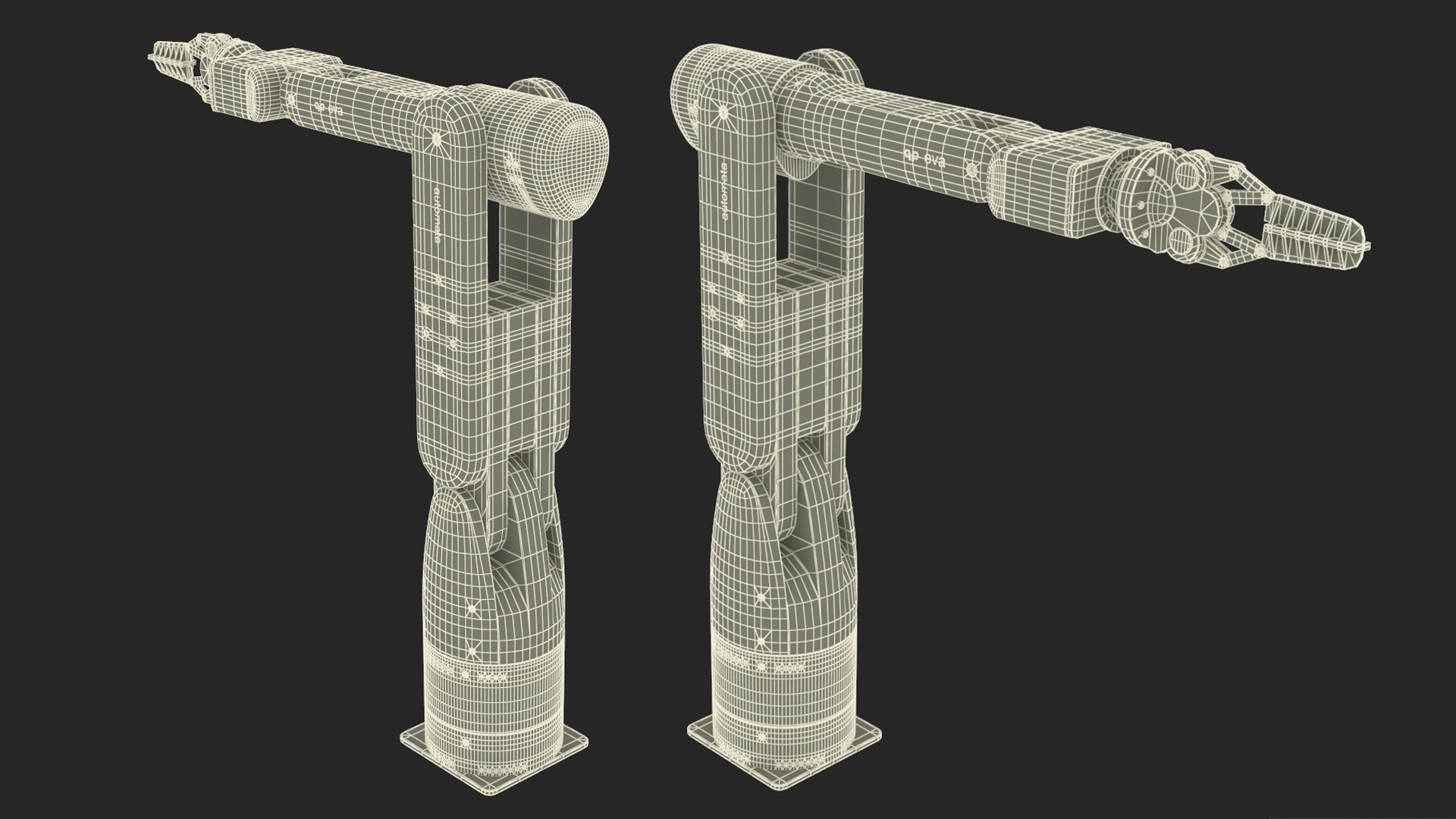 EVA Industrial Robot Rigged 3D