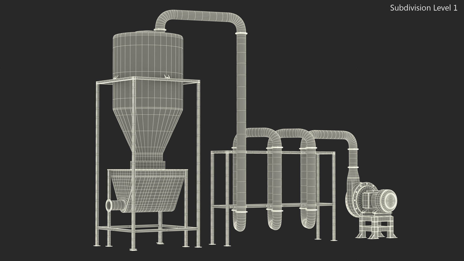 3D Air Separator With Cyclone