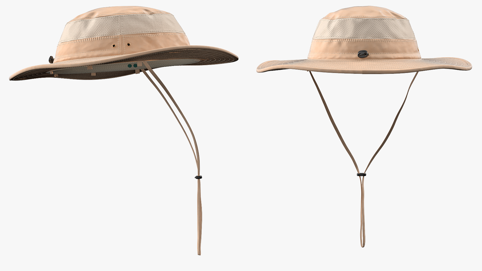 Khaki Fishing Hat 3D