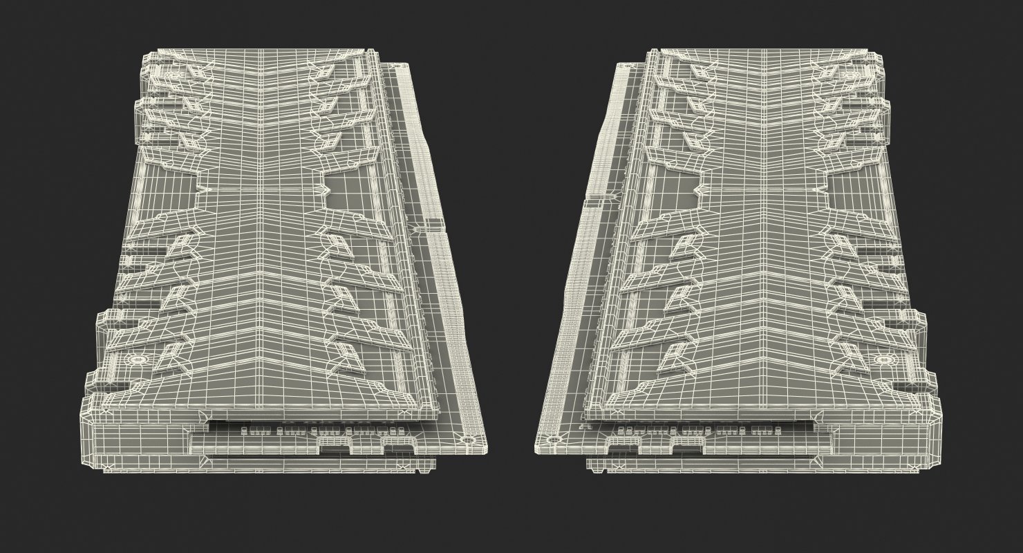 DDR4 SDRAM with Radiator 3D model