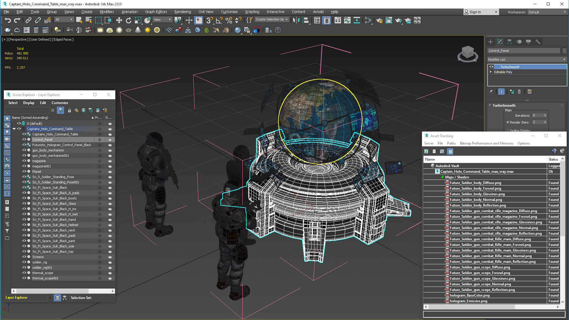 Captains Holo Command Table 3D