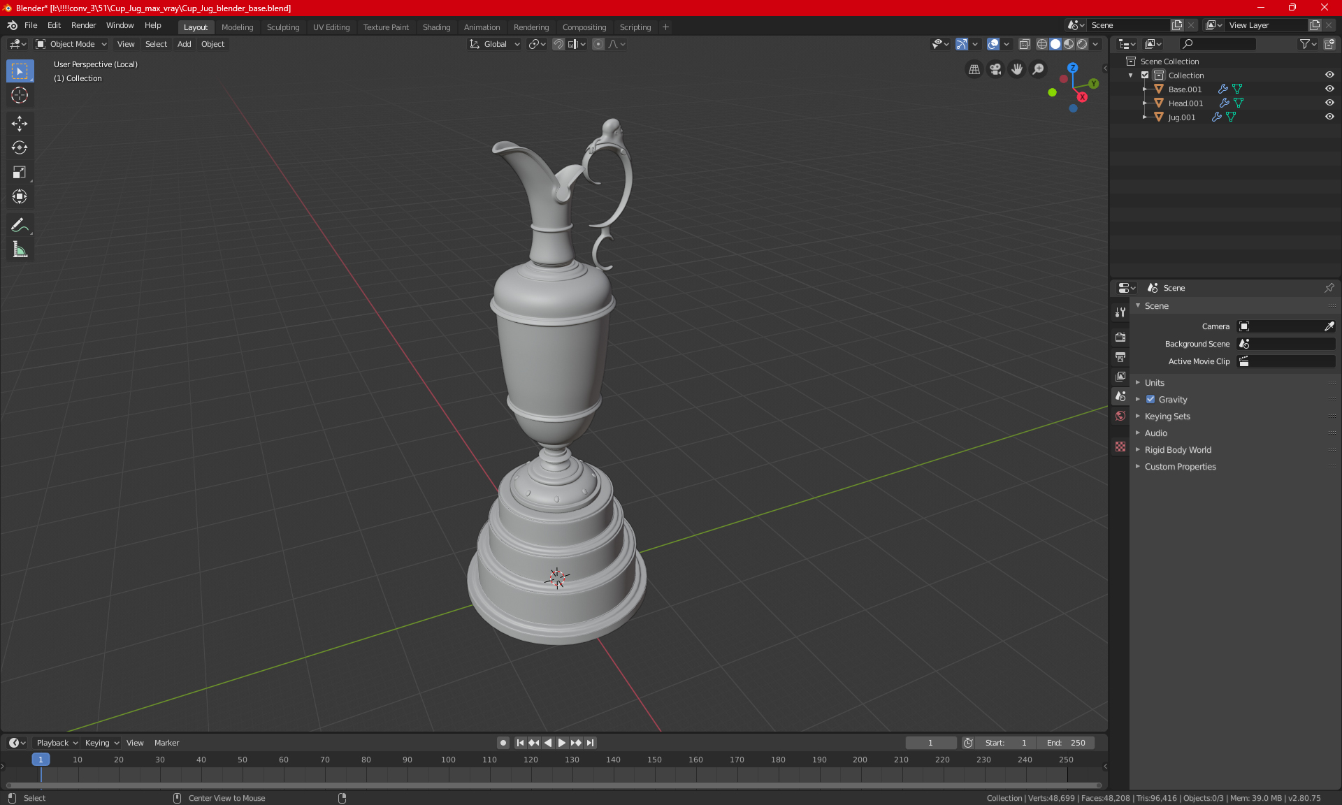 Cup Jug 3D model