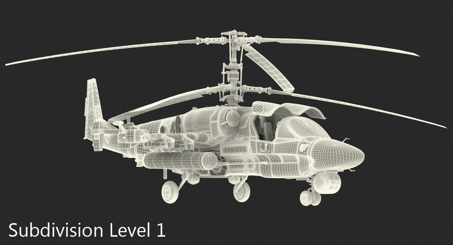 Kamov KA52 Black Shark 3D