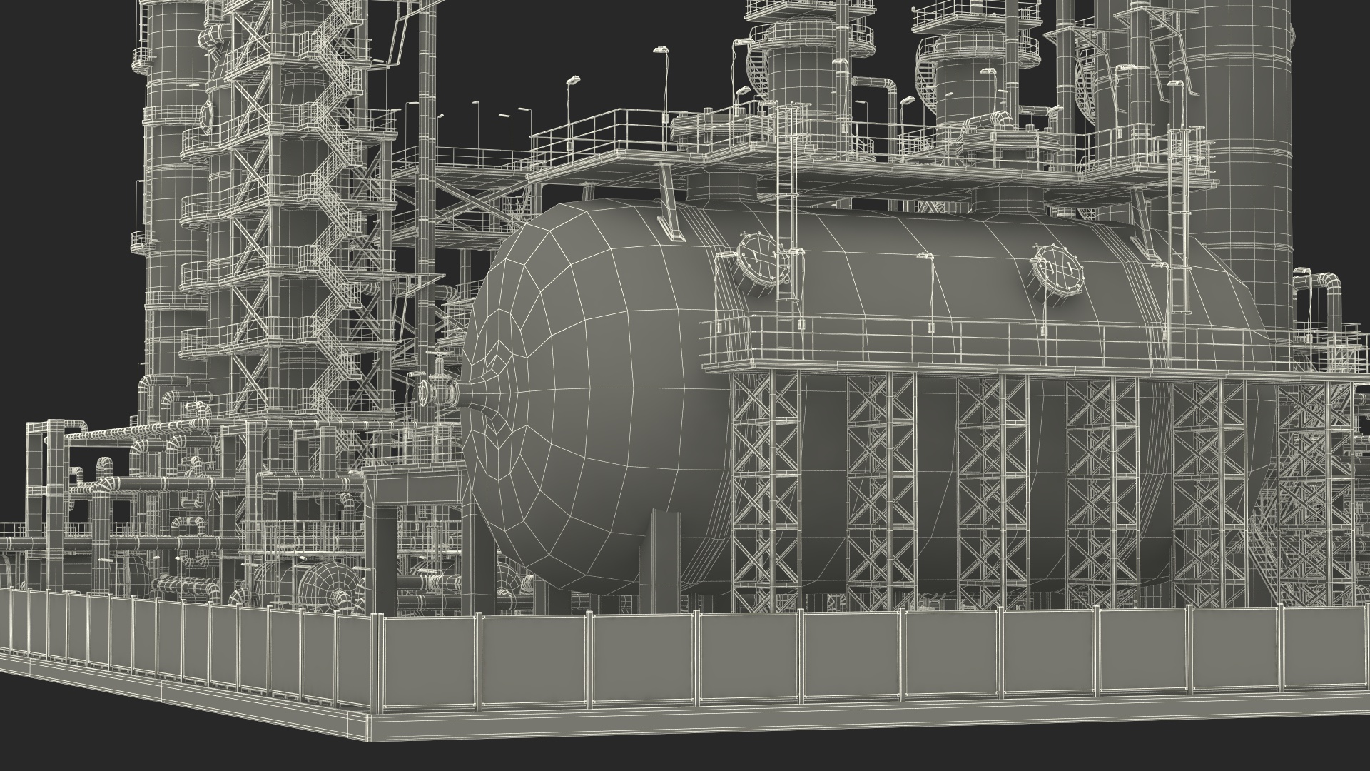 3D model Fuel Plant