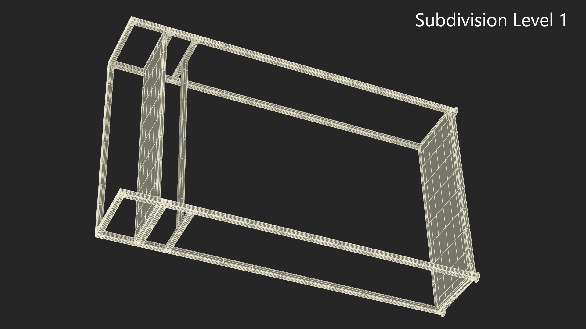 3D Golden Cloth Rack with Shelf model