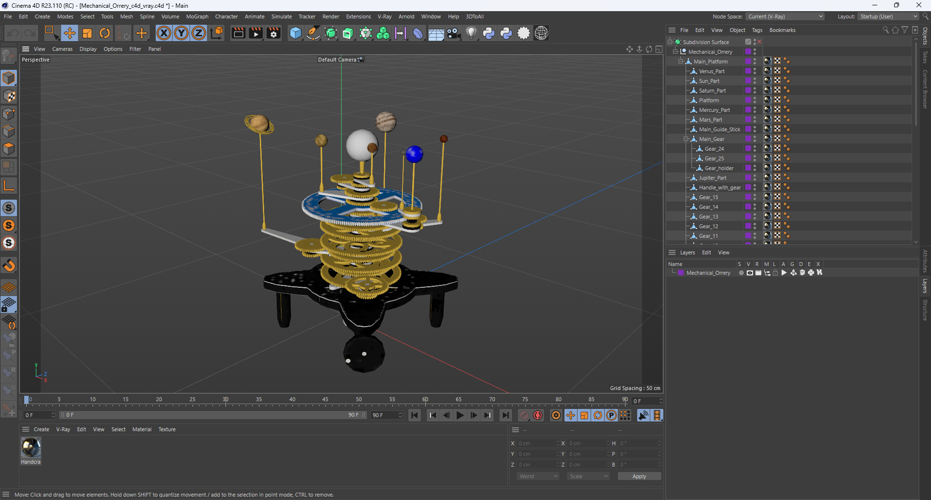 Mechanical Orrery 3D