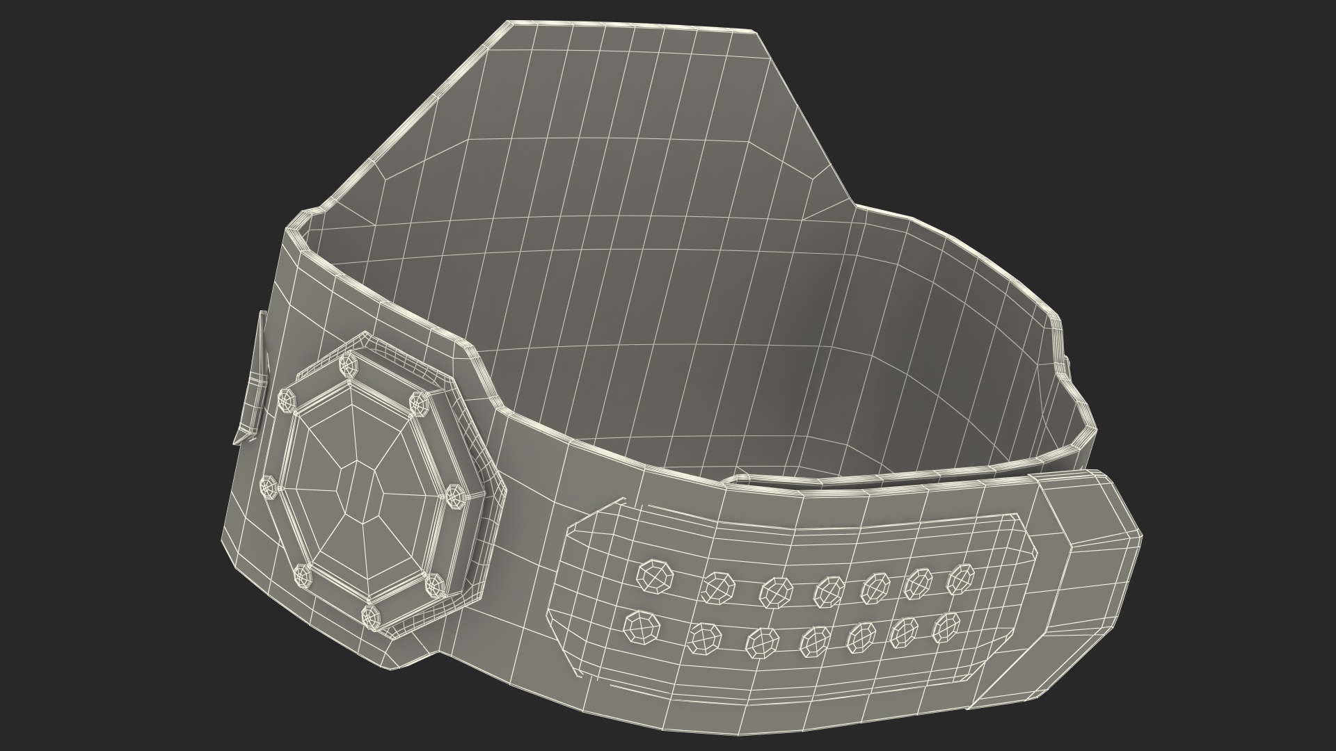 3D Champion Belt model