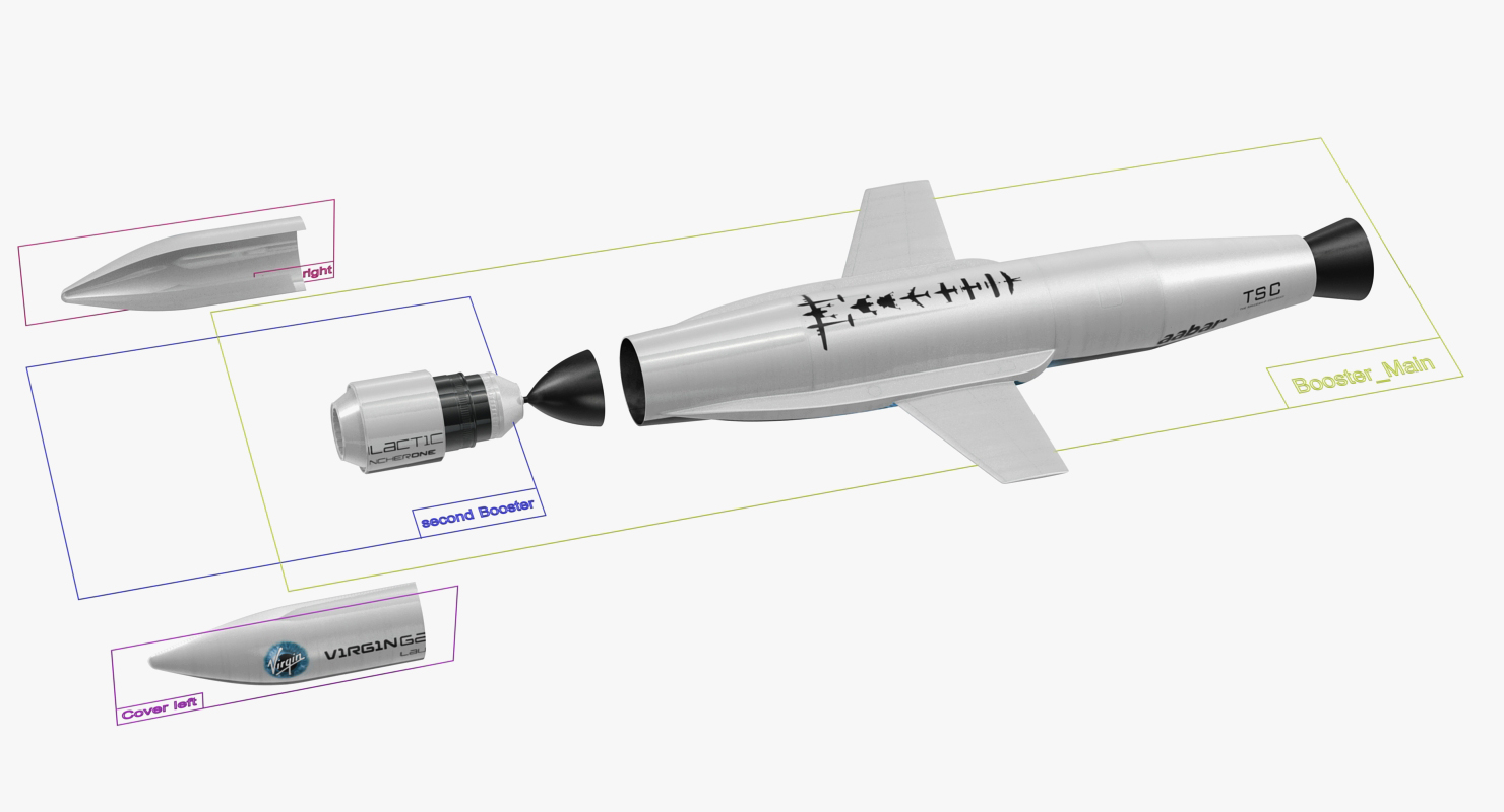 Virgin Galactic Rocket 3D