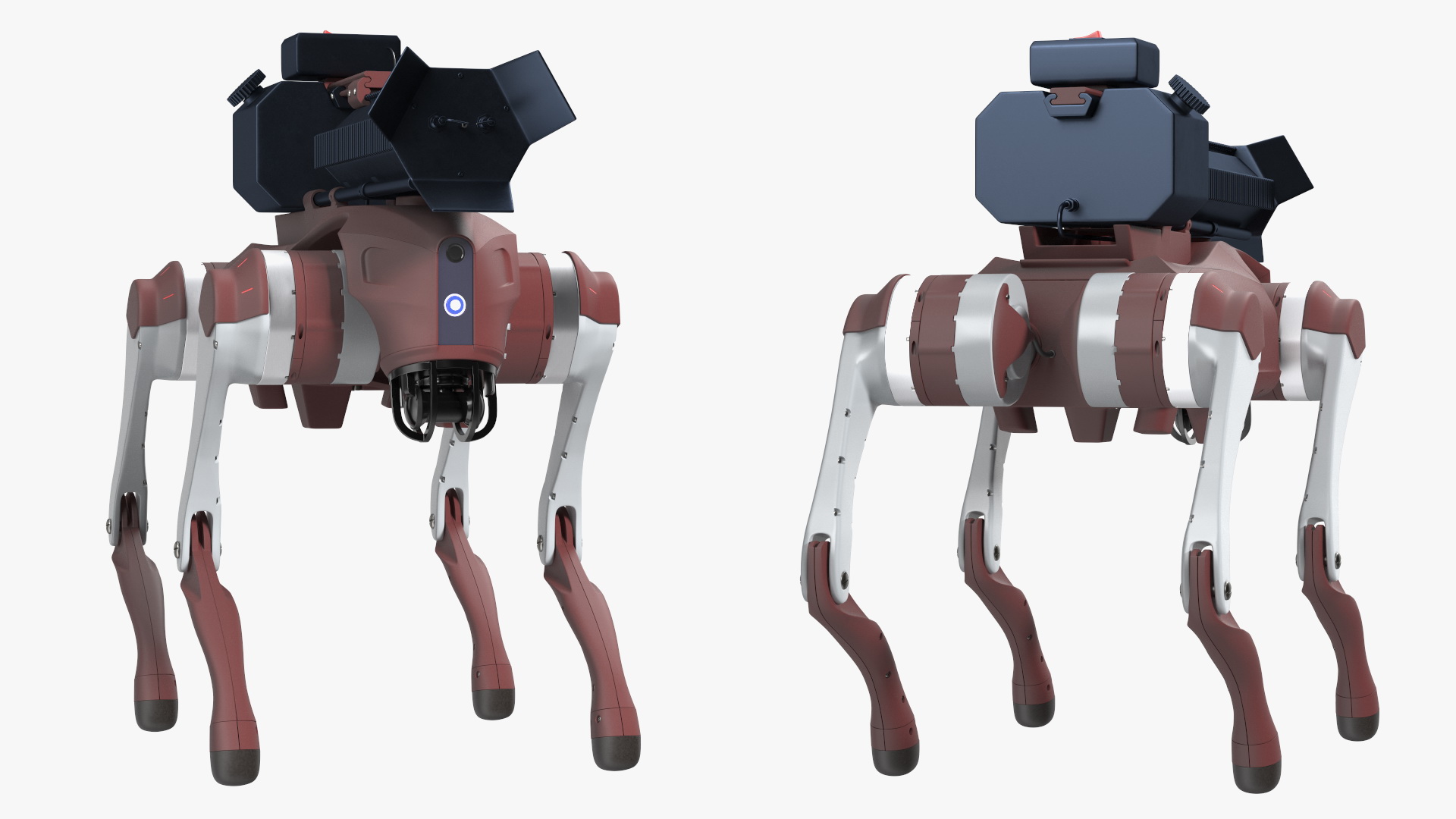 Robot Dog with a Flamethrower 3D model