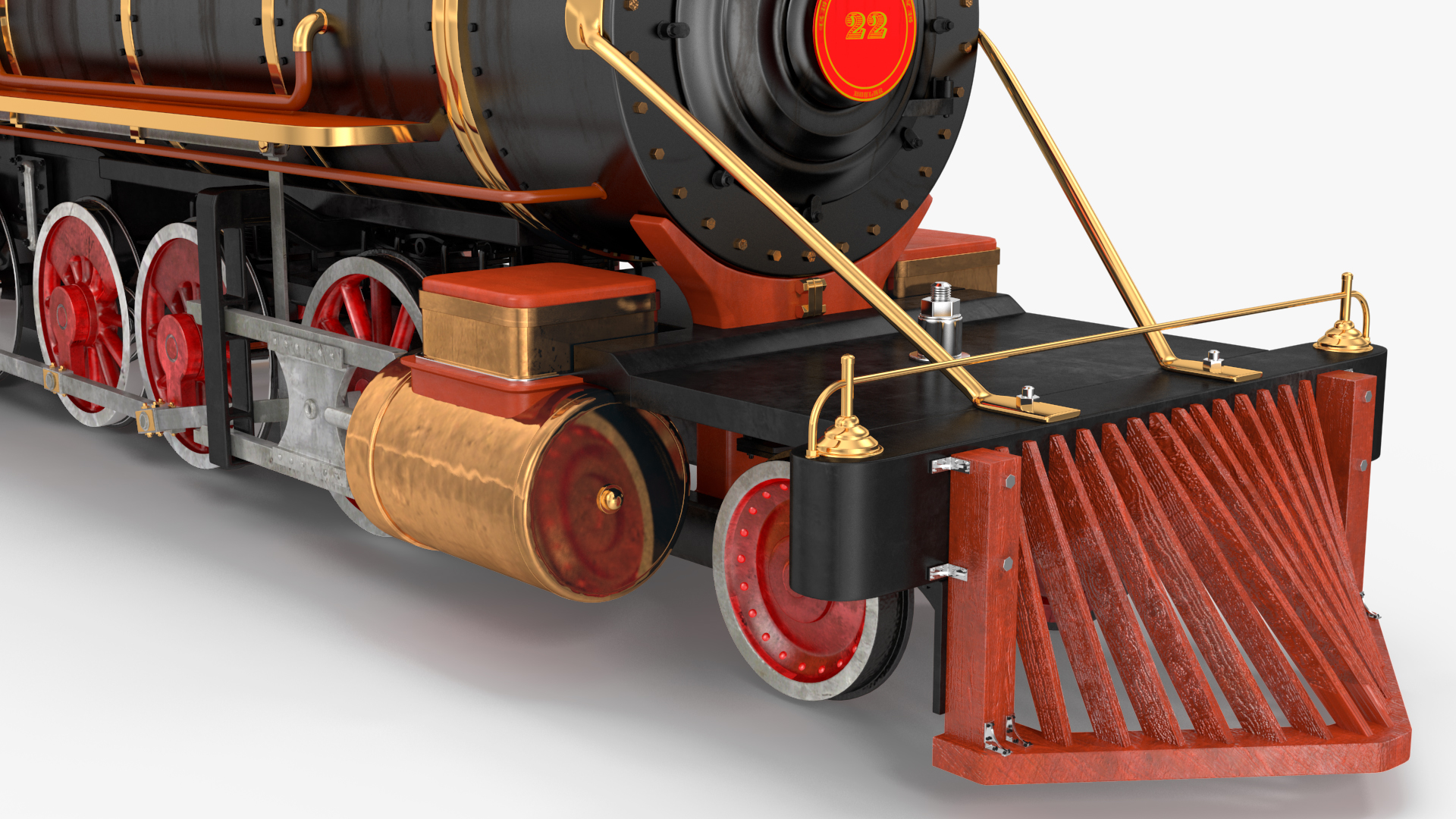 Steam Train And Freight Wagon 3D model