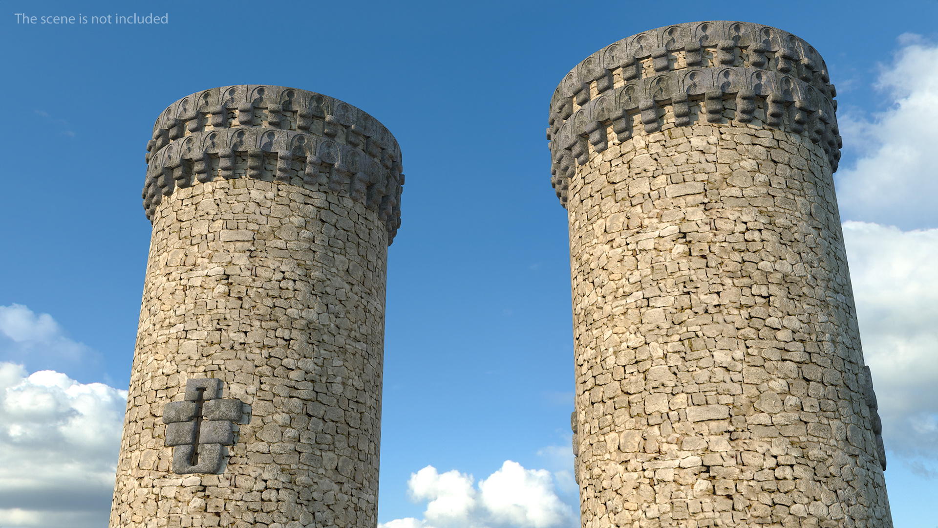 Small Medieval Castle Tower 3D