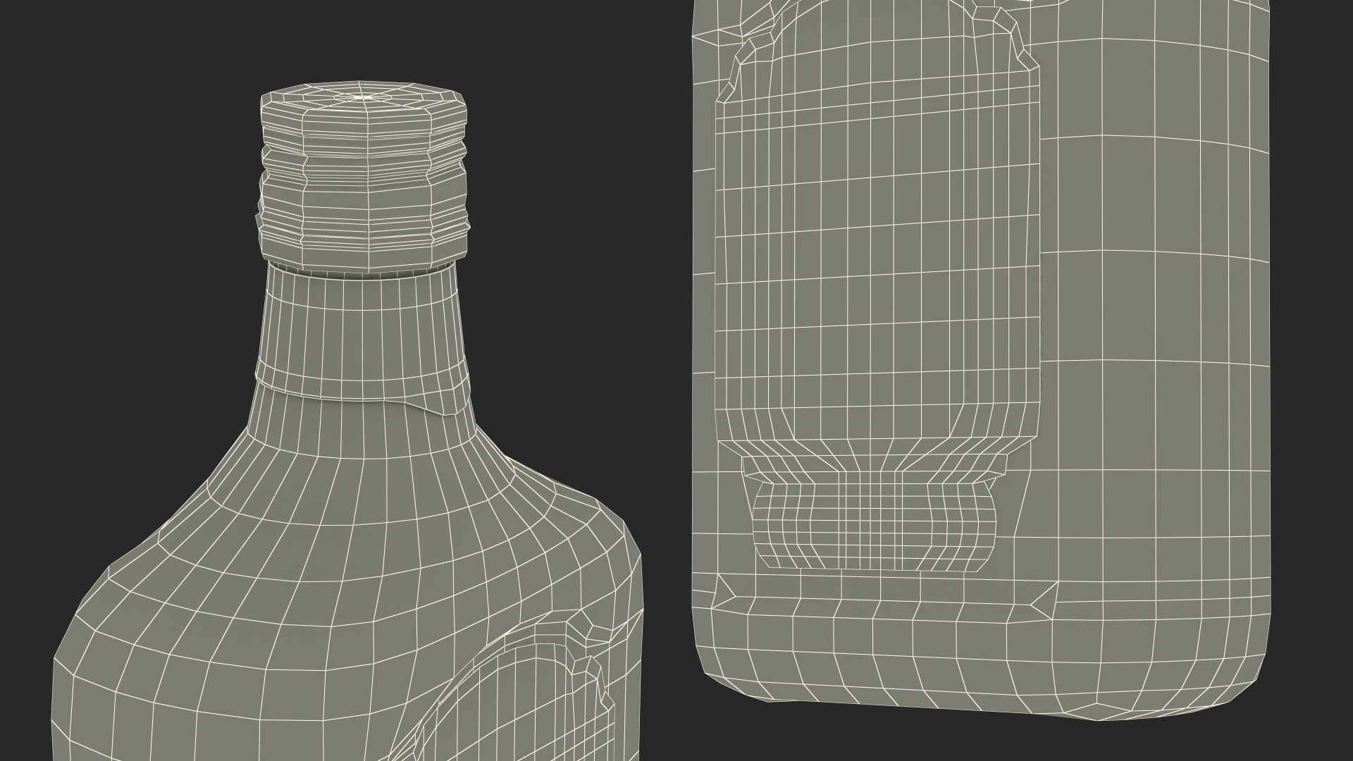 Rum Bottle 60 vol 3D