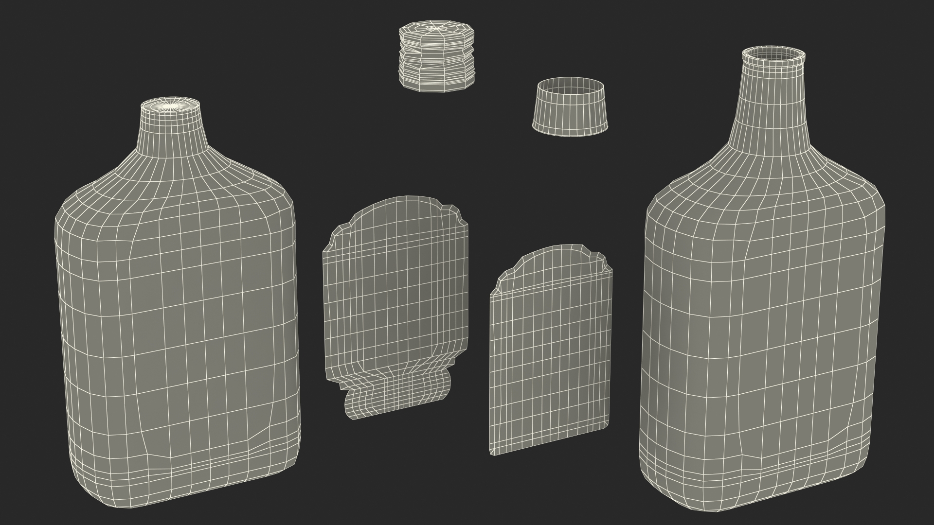 Rum Bottle 60 vol 3D