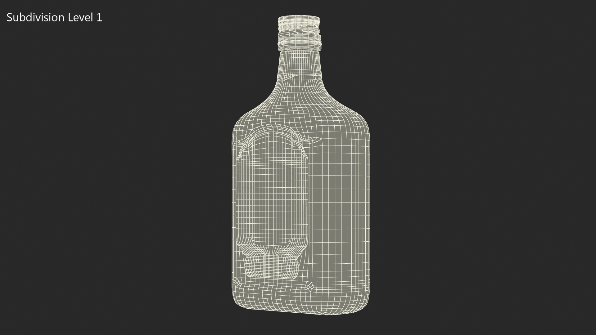 Rum Bottle 60 vol 3D