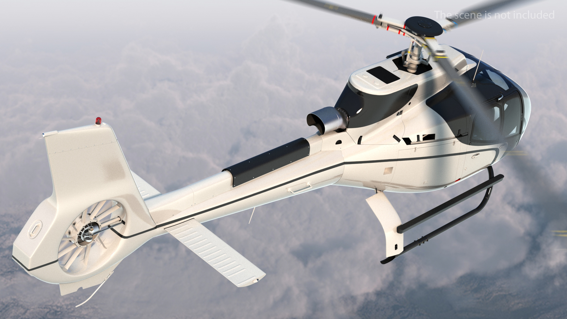 Light Civil Helicopter 3D