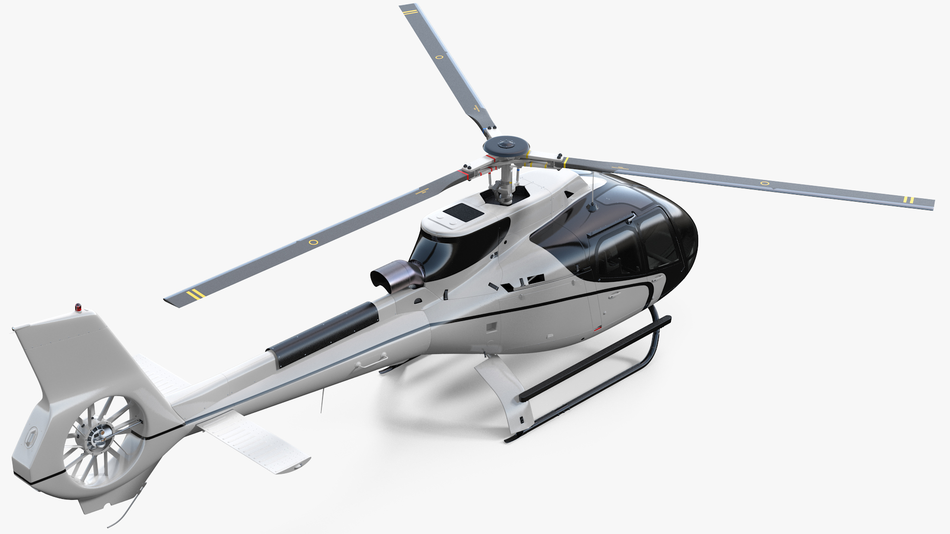 Light Civil Helicopter 3D