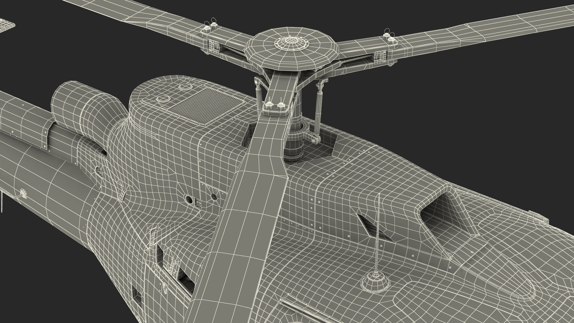 Light Civil Helicopter 3D